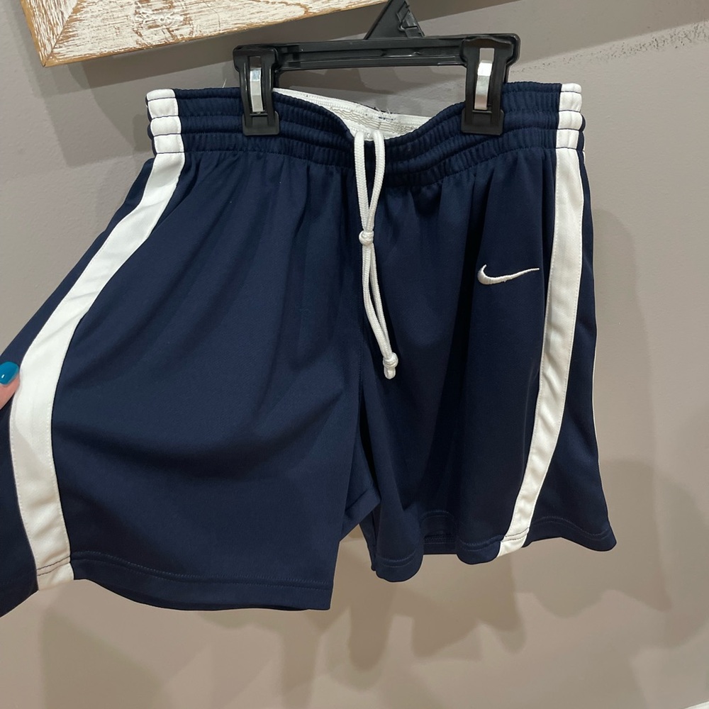 Nike Navy Shorts with White Side Panels